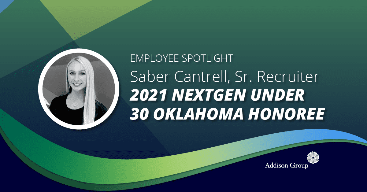 Saber Cantrell Named 2021 NextGen Under 30 Honoree in Oklahoma