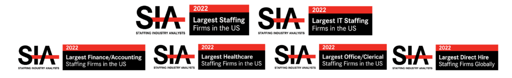SIA Largest Staffing Firms Full List - All Six Categories