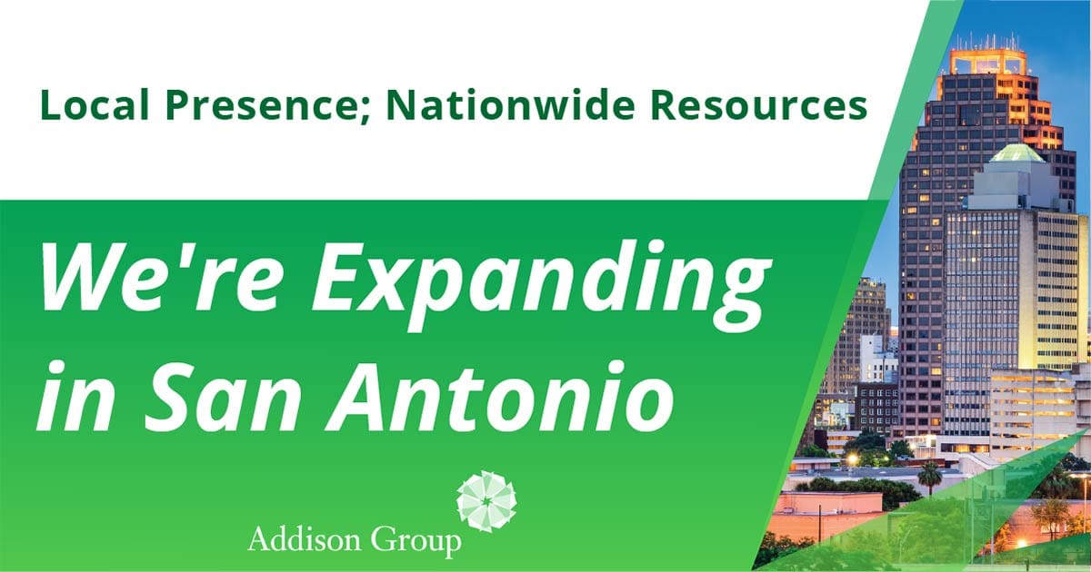 Addison Group Expands in San Antonio