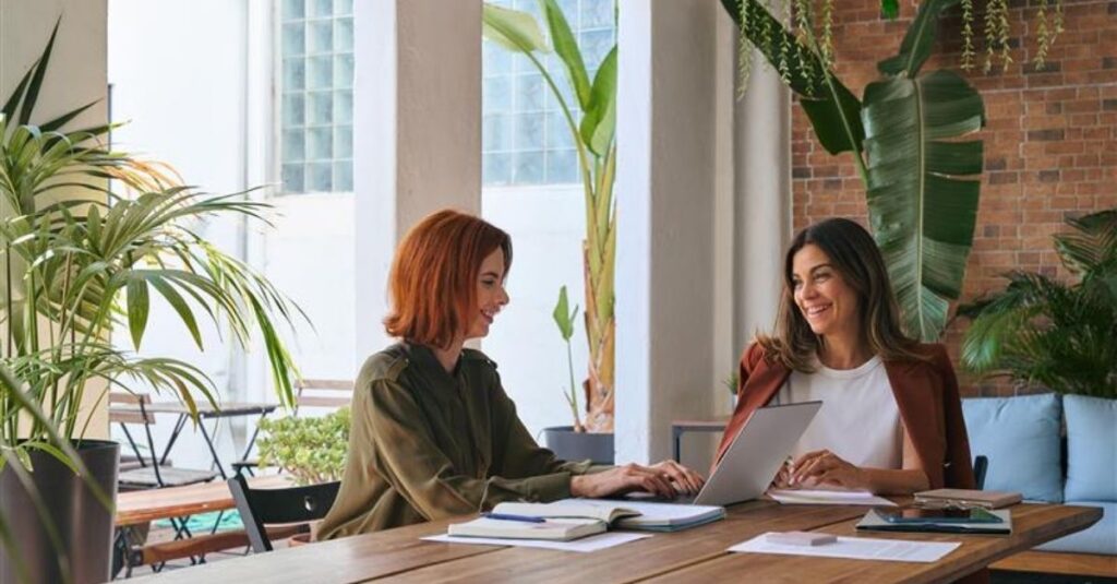 Employees using Addison Group tips to successfully discuss salaries.