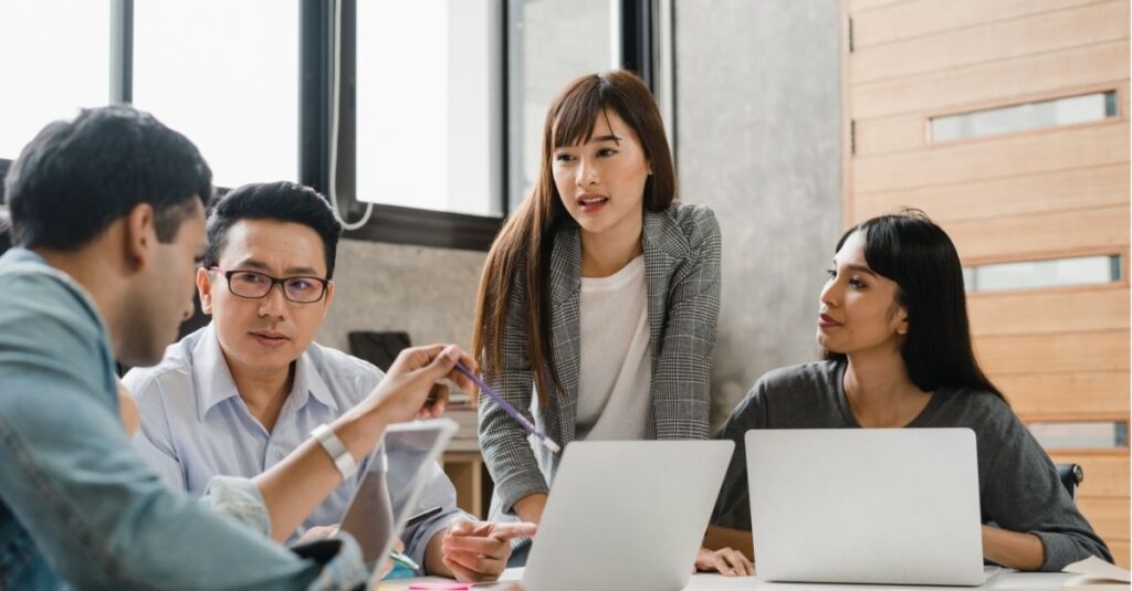 Group of contractors going through an enhanced onboarding process that their employer learned from Addison Group