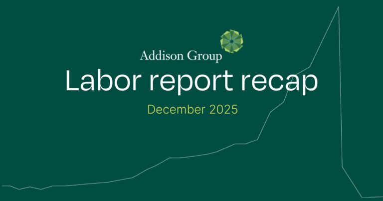 Addison Group shares the December 2025 labor report