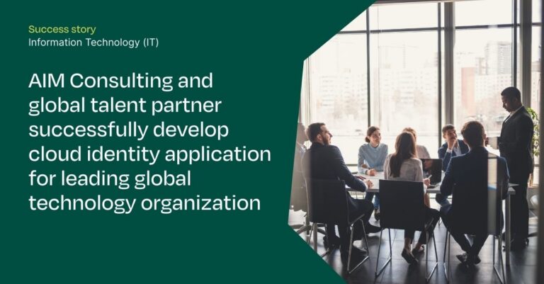 Addison Group's sister brand, AIM Consulting, worked with global talent partner to successfully develop cloud identity application for leading global technology organization