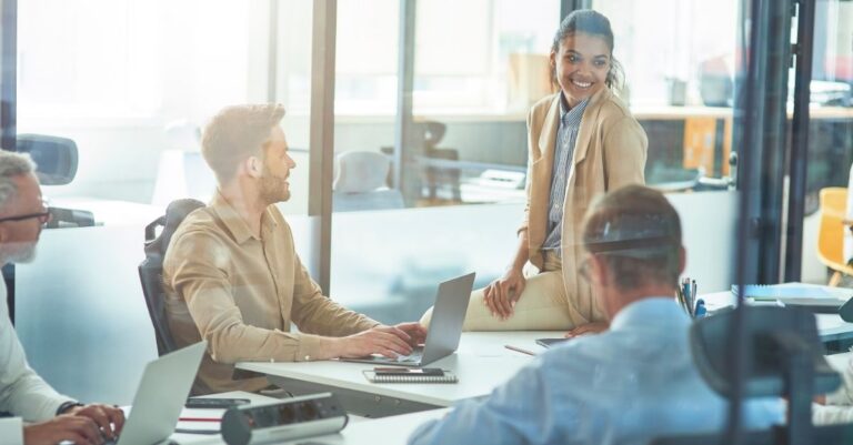 Group of professionals building a succession plan and using Addison Group as a resource