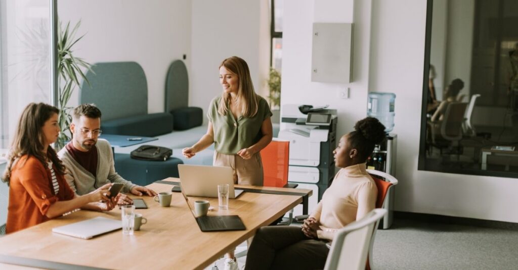 Group of Gen Z finance and accounting professionals Addison Group placed