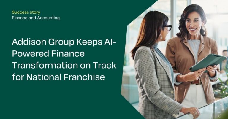 Addison Group provides AI finance solution for restaurant franchise
